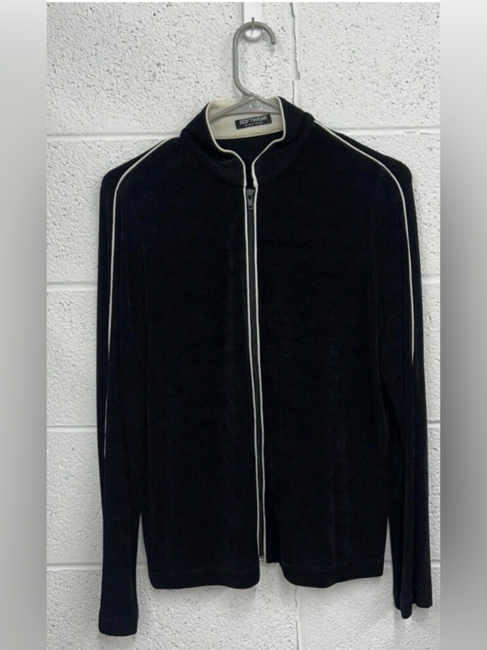 Softwear by Mark Singer Black Sweatsuit Set (S)